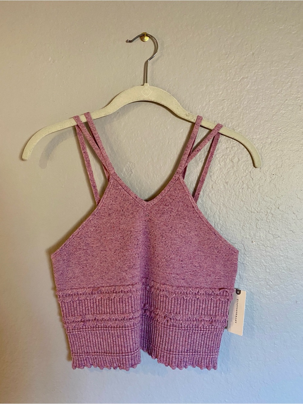 Anthropologie NWT Dusty Rose/Pink Knit Stretch Tank | Size: Small